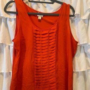 Red tank top